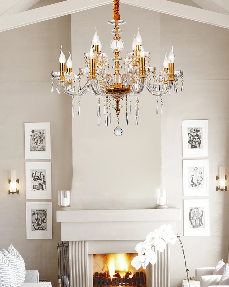 Traditional crystal chandelier