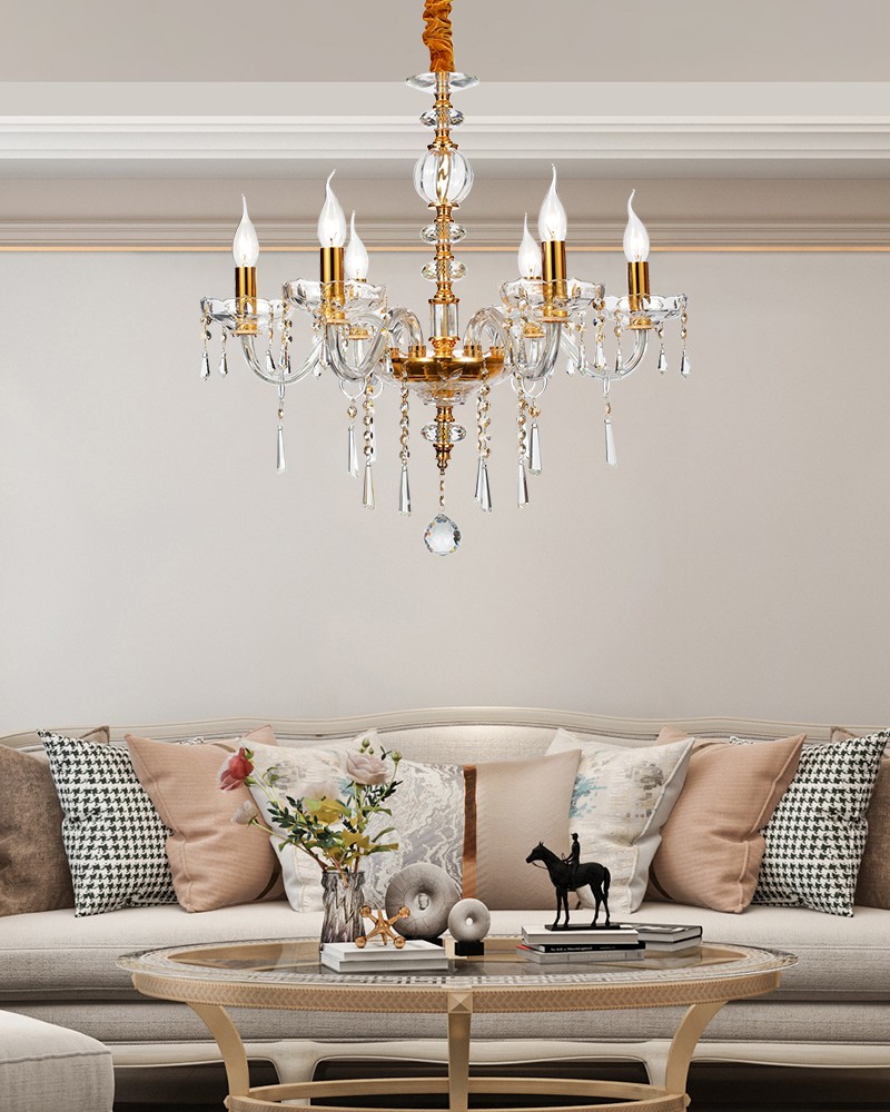 Traditional crystal chandelier