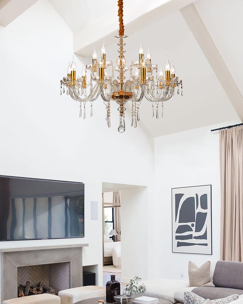 Traditional crystal chandelier