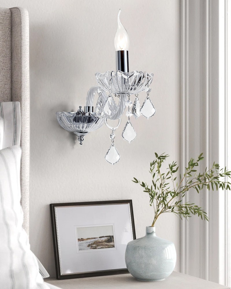Crystal wall lamp