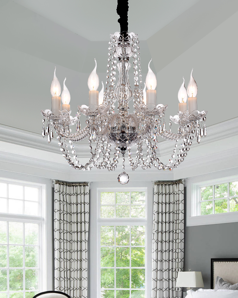 Traditional crystal chandelier