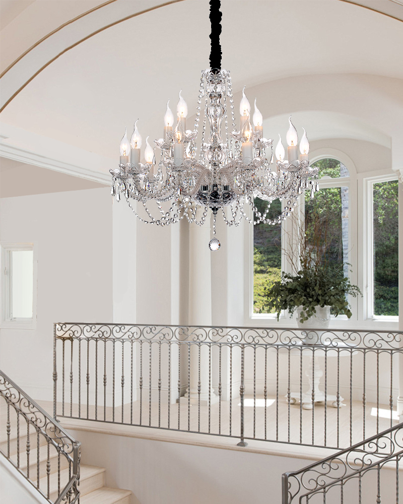Traditional crystal chandelier