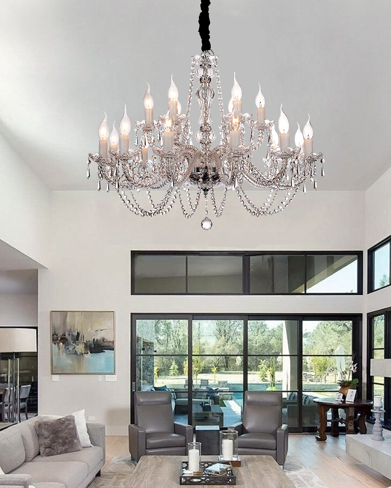 Traditional crystal chandelier