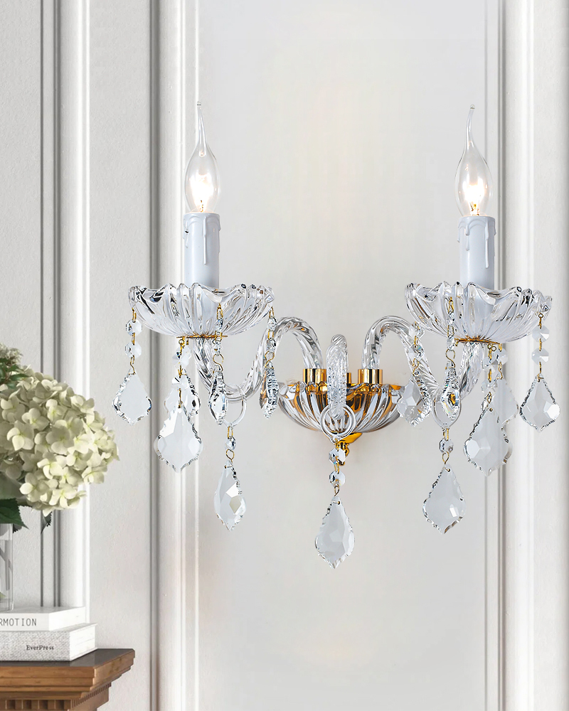 Crystal wall lamp