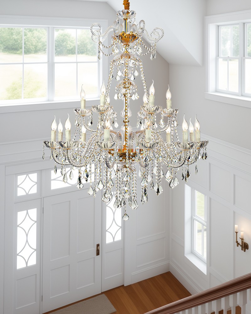 Traditional candle chandelier