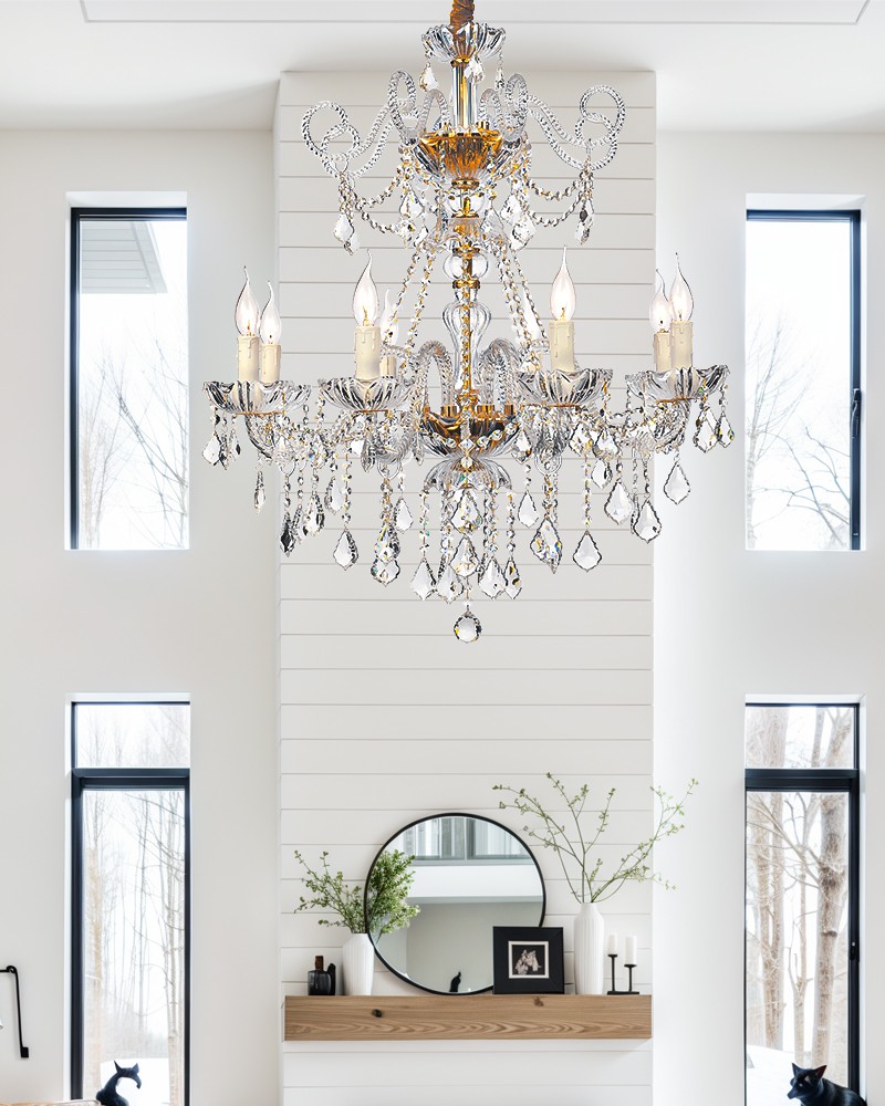 Traditional candle chandelier