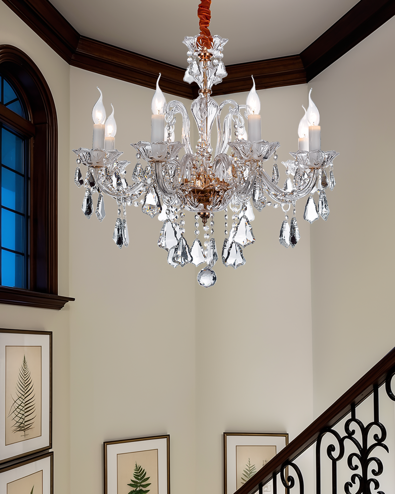Antique crystal chandelier