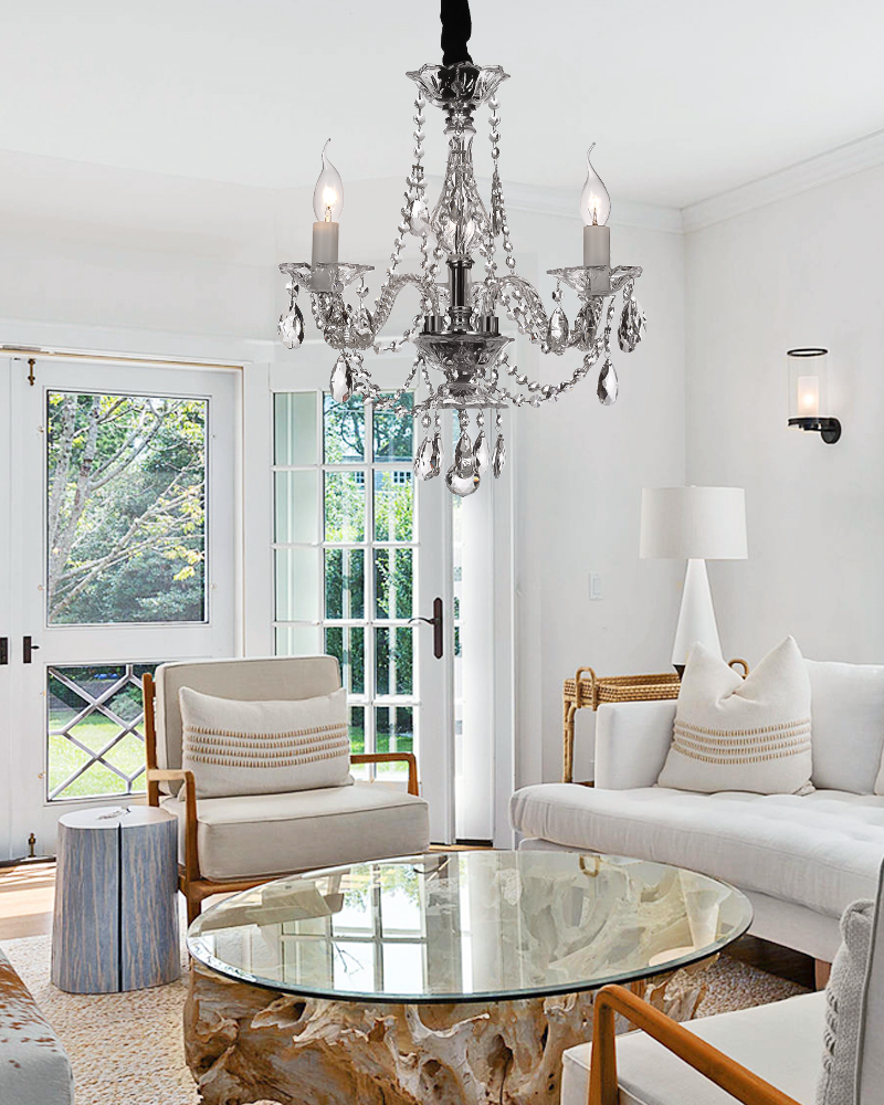 Antique glass chandelier