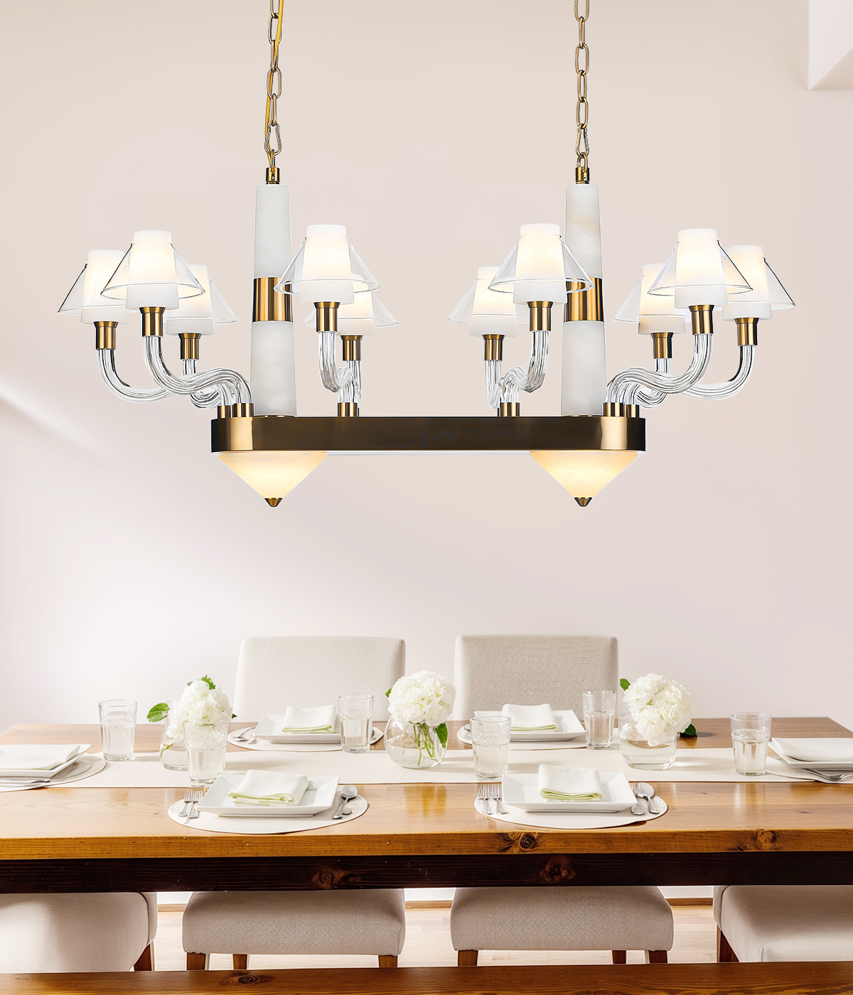 Dining table chandelier