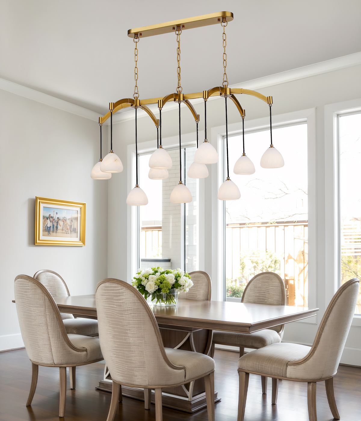 Marble chandelier