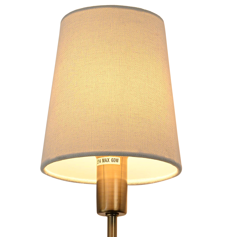 Bedroom dressing table wall lamp with lampshade