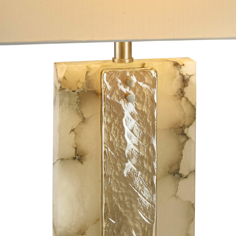 Light luxury indoor rectangular table lamp