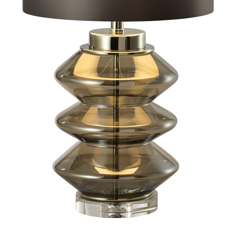 LED-lamp met glazen kristallen voet voor tafellamp