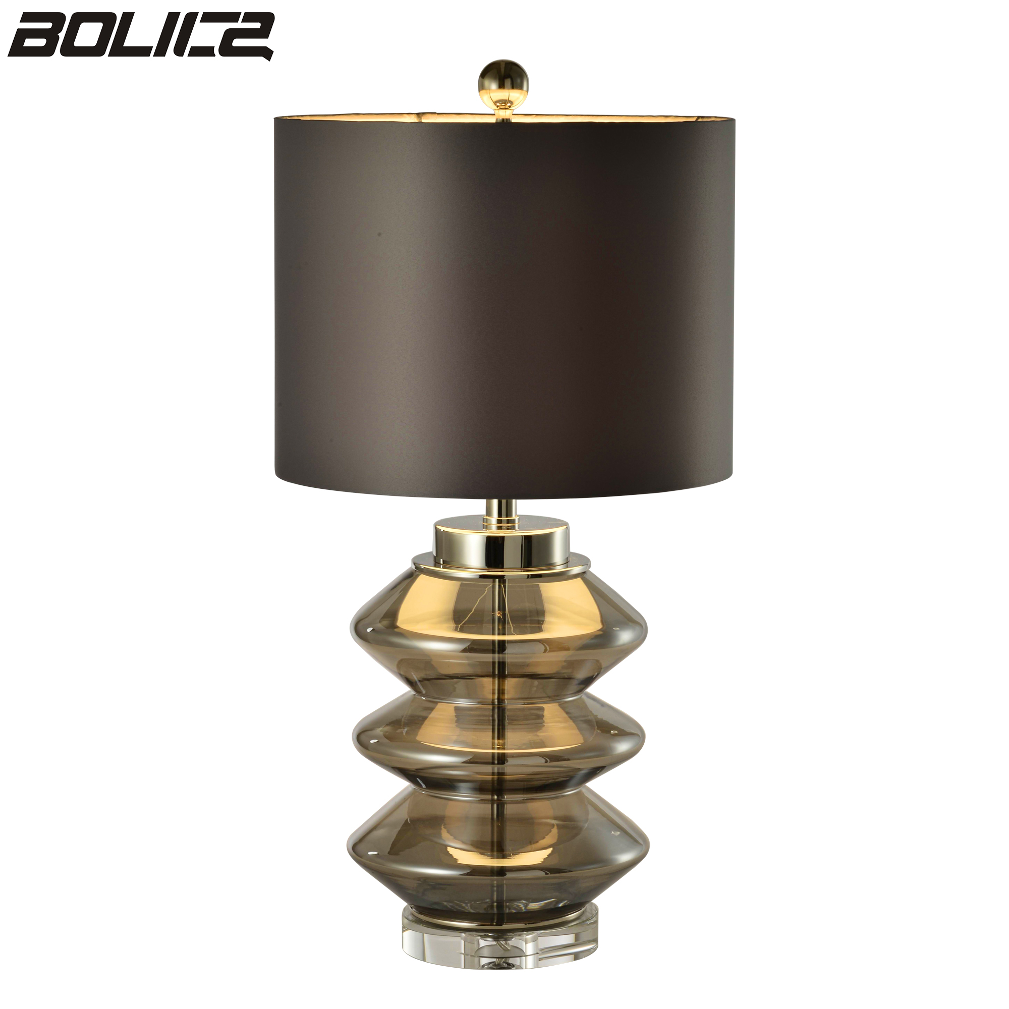 LED-lamp met glazen kristallen voet voor tafellamp