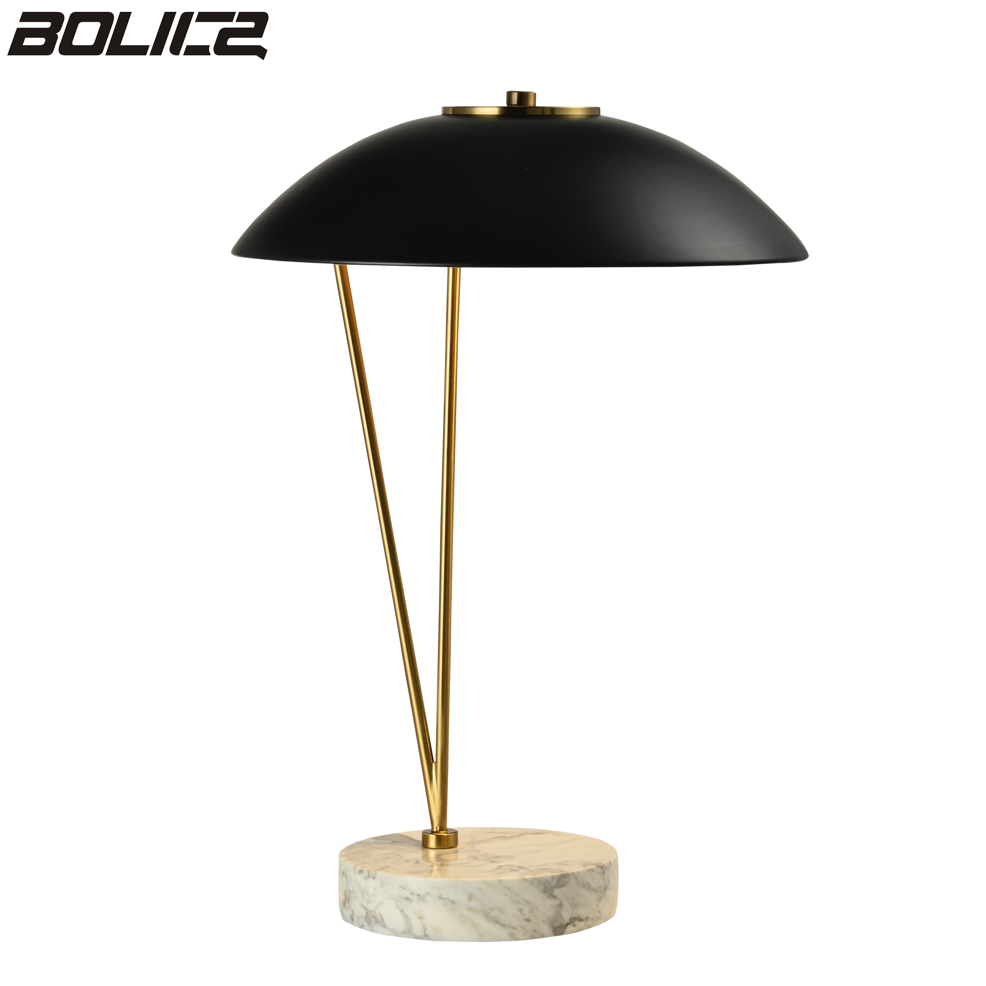 Bureaulamp met een nieuw metalen uiterlijk
