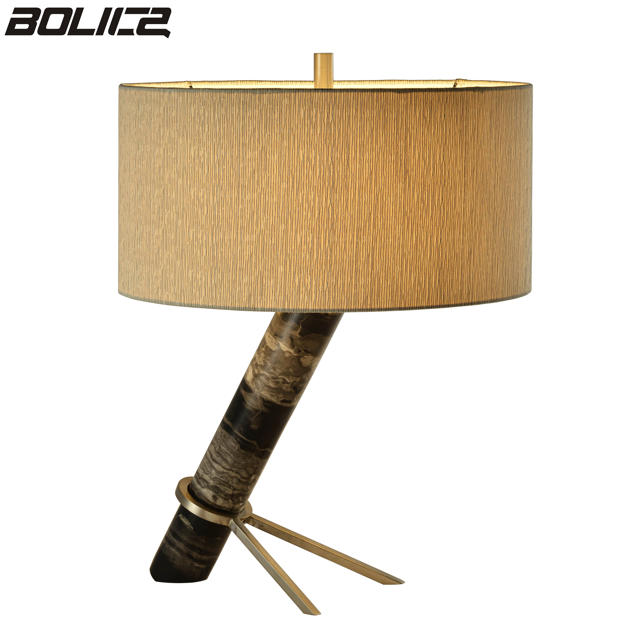 Moderne LED-tafellamp met marmeren voet