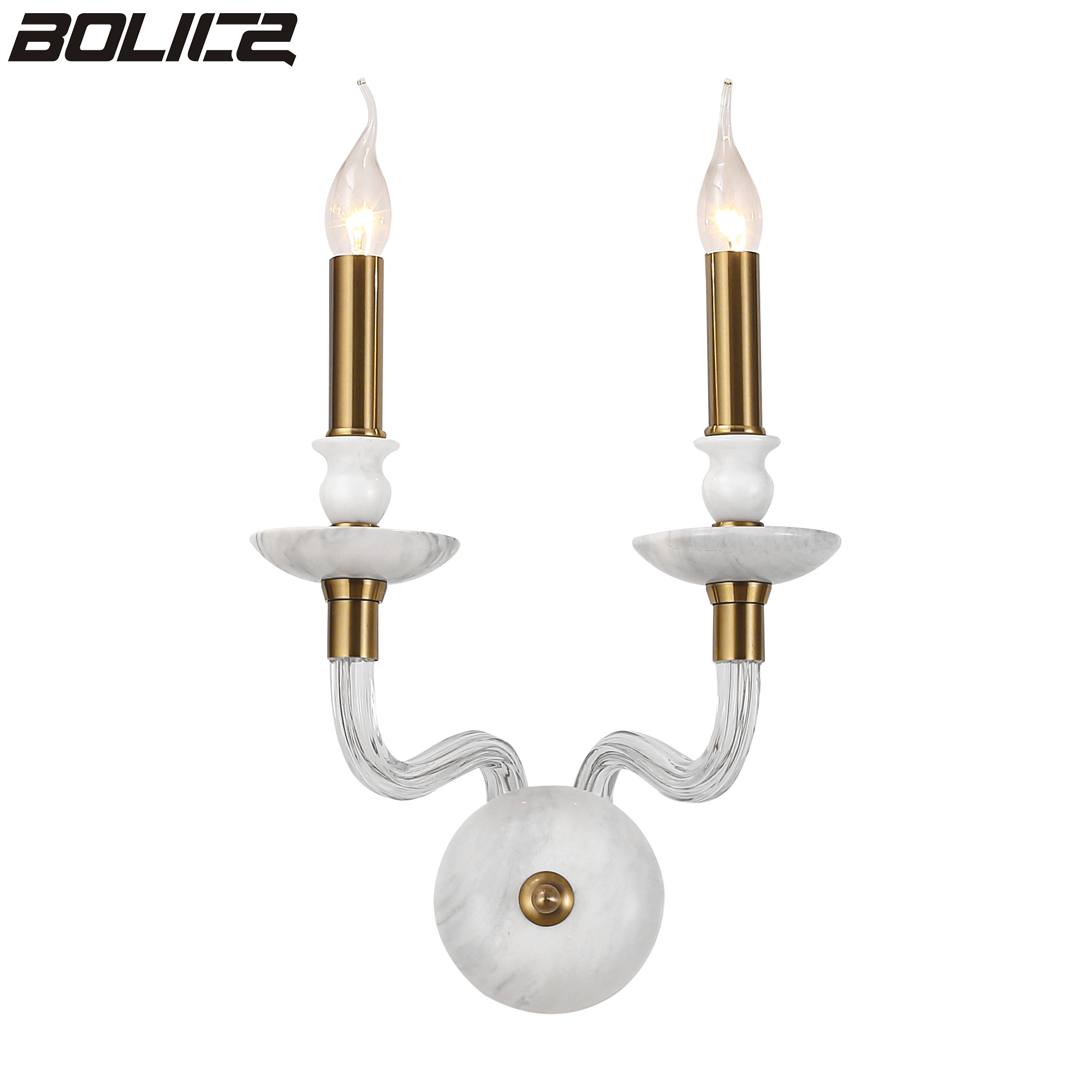 Amerikaanse moderne marmeren wandlamp