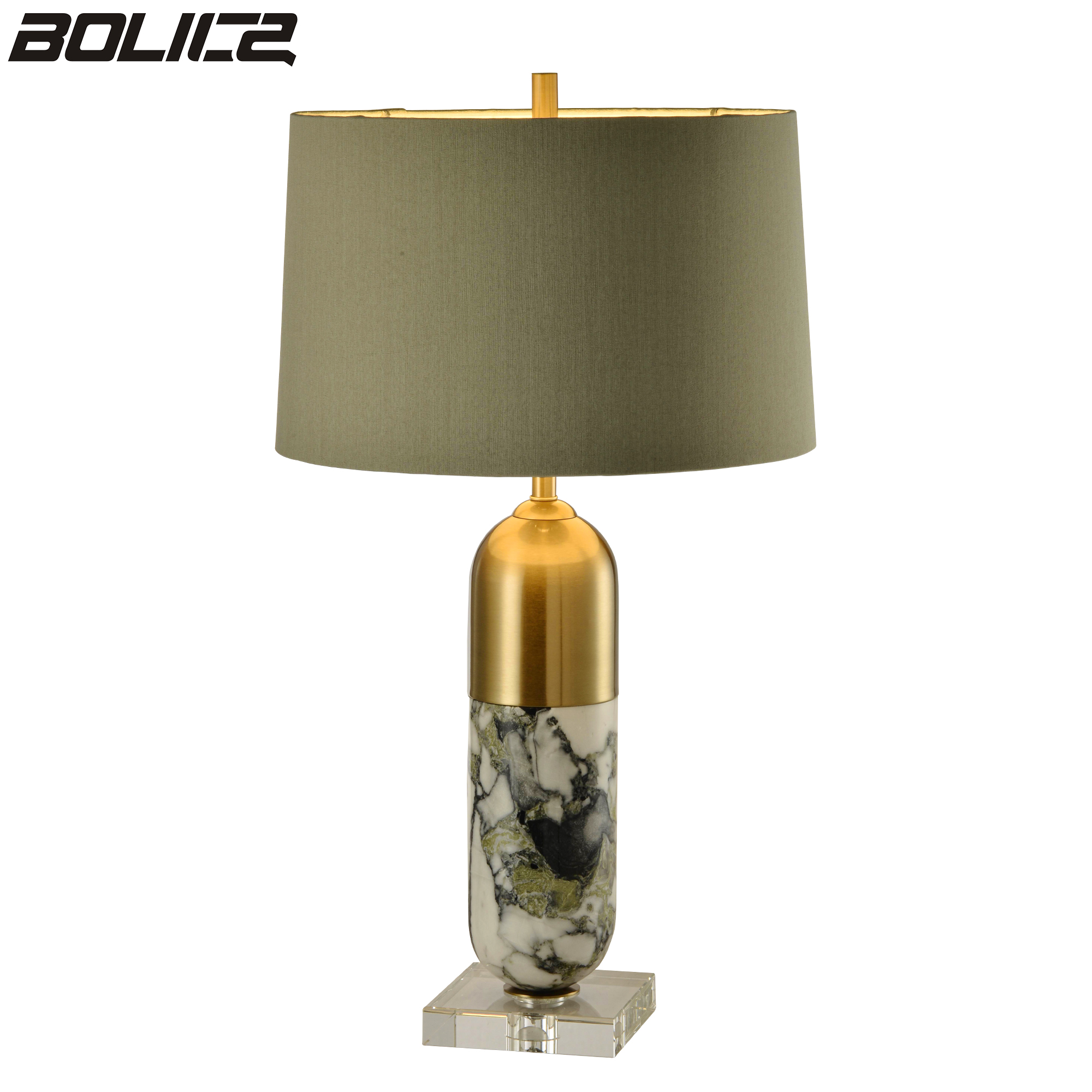 Moderne marmeren kristallen tafellamp