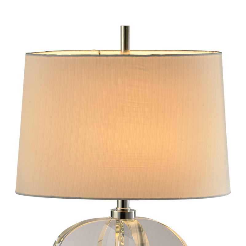 Decoratieve transparante kristallen tafellamp