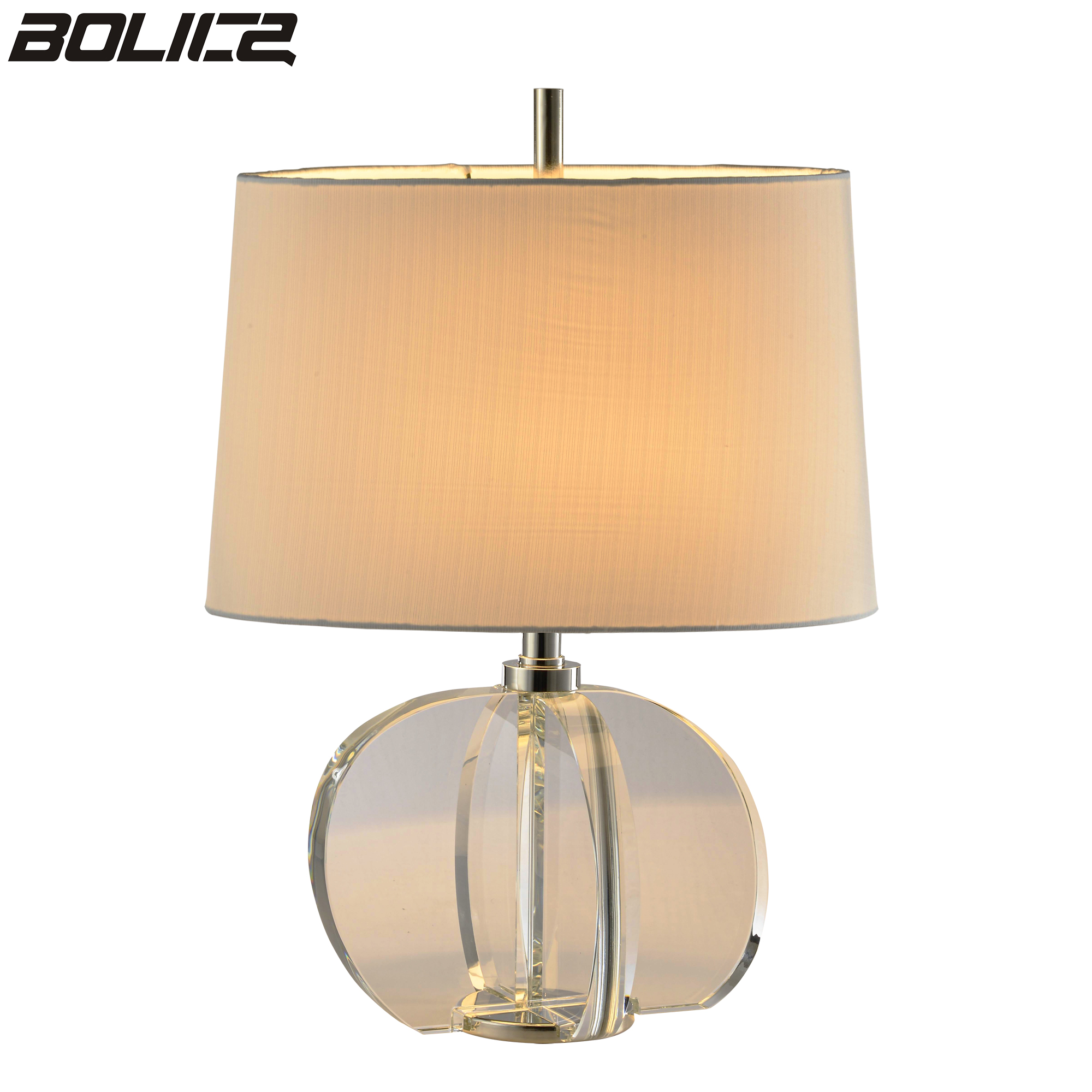 Decoratieve transparante kristallen tafellamp