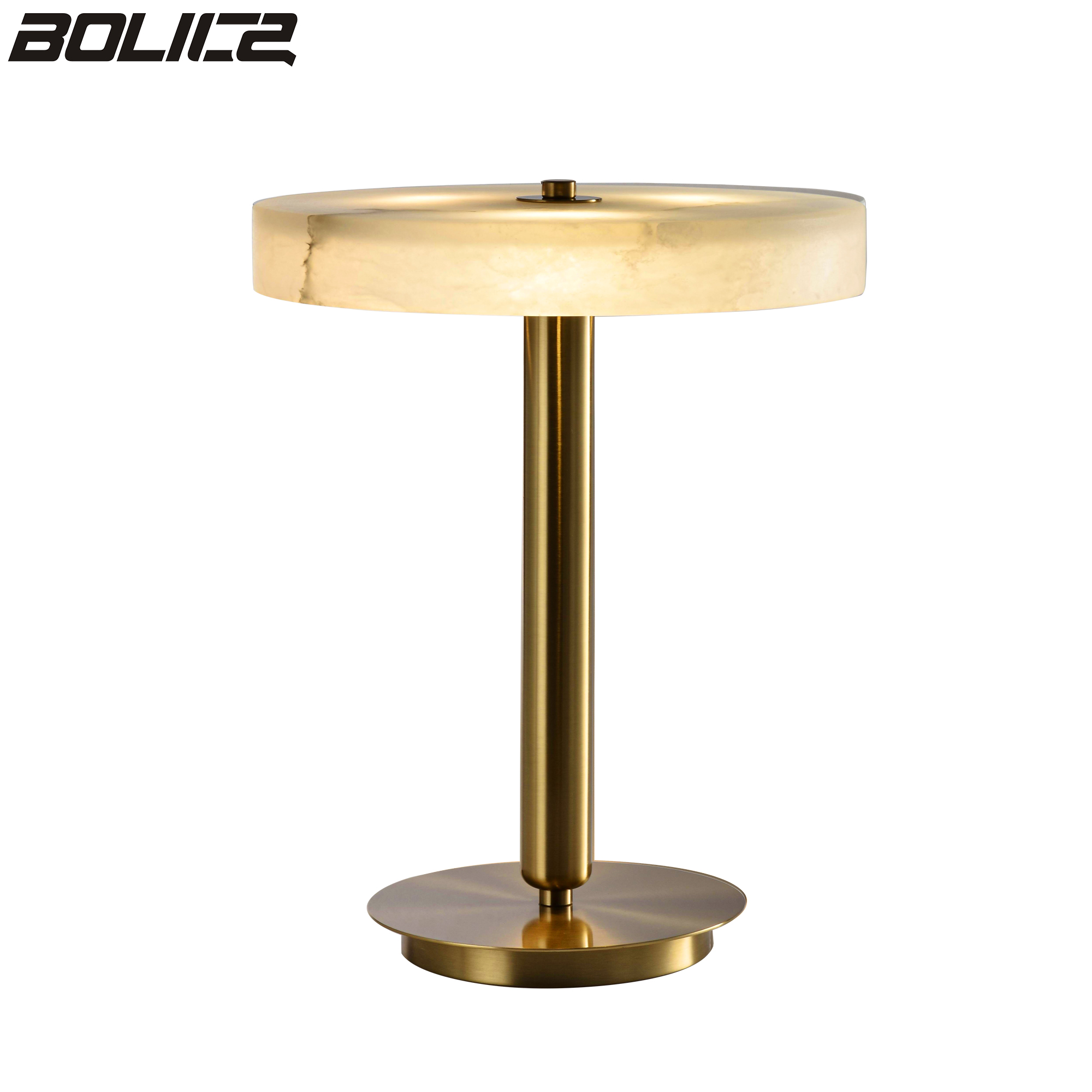 Moderne lichte luxe glazen/metalen tafellamp
