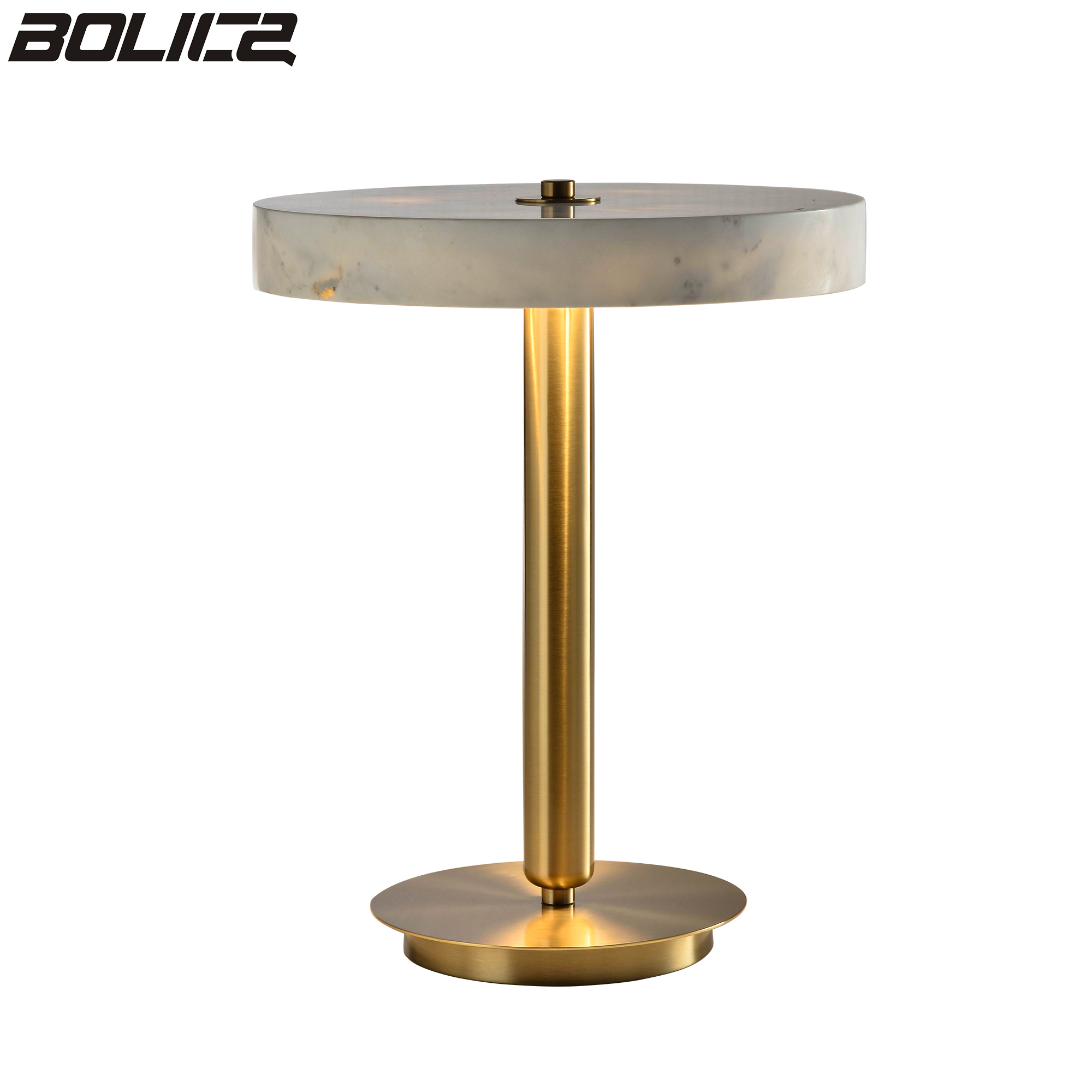Moderne lichte luxe glazen/metalen tafellamp