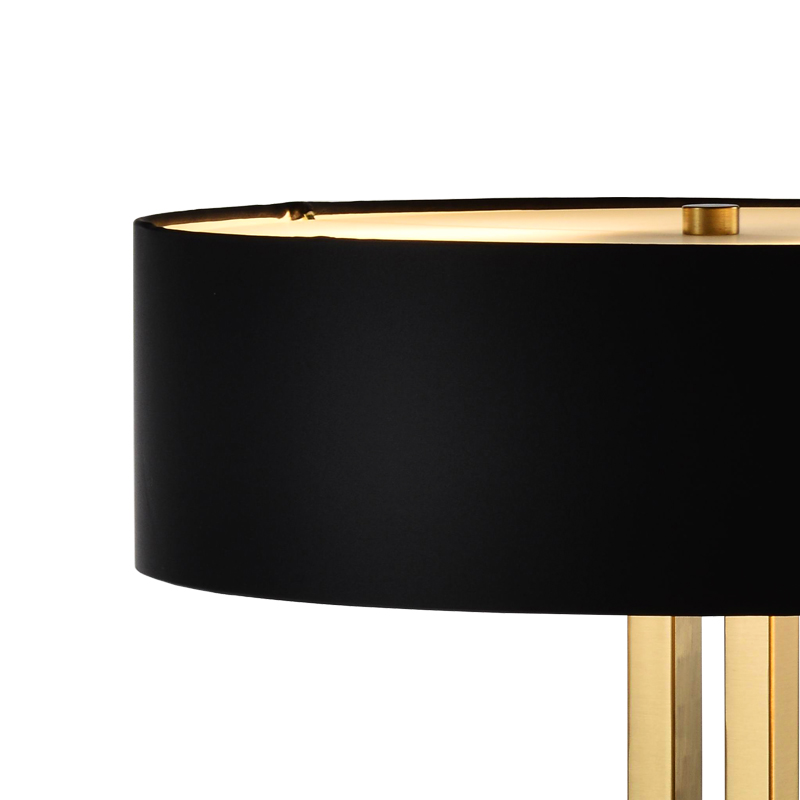 Moderne metalen holle tafellamp
