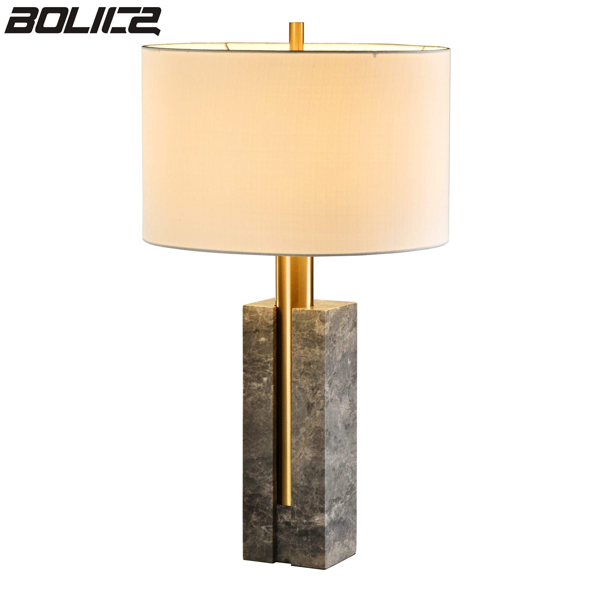 Gouden moderne eenvoudige marmeren tafellamp