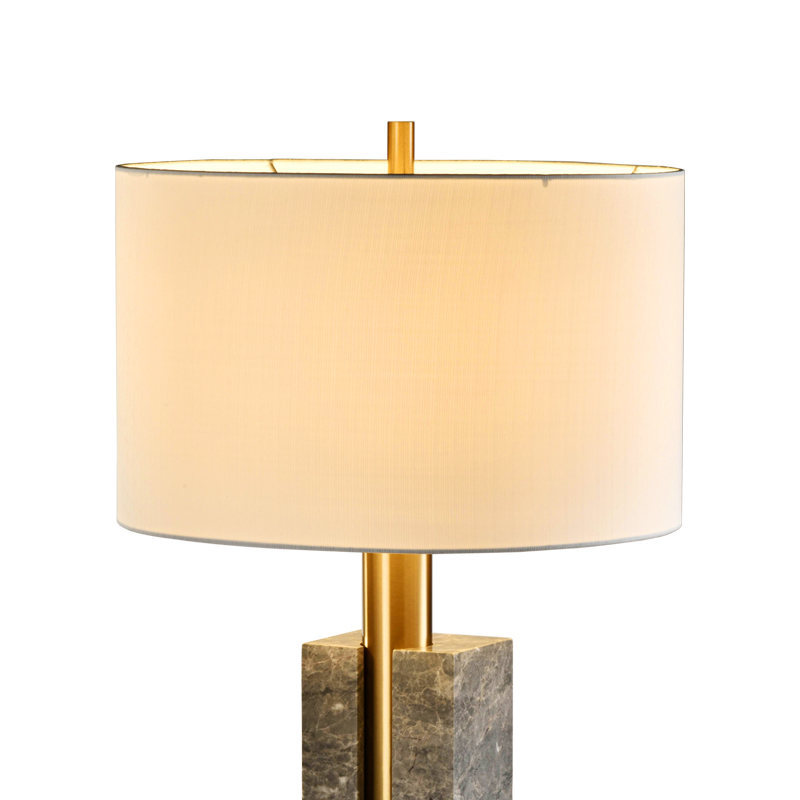Gouden moderne eenvoudige marmeren tafellamp