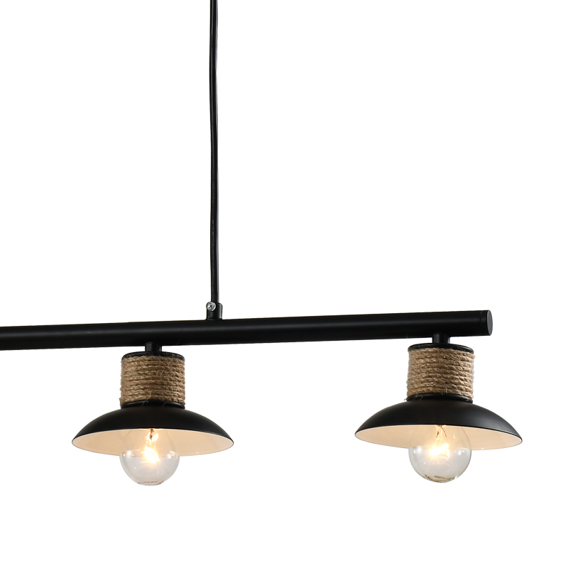 Restaurant plafond eenvoudige natuurlijke materiaal binnen kroonluchter