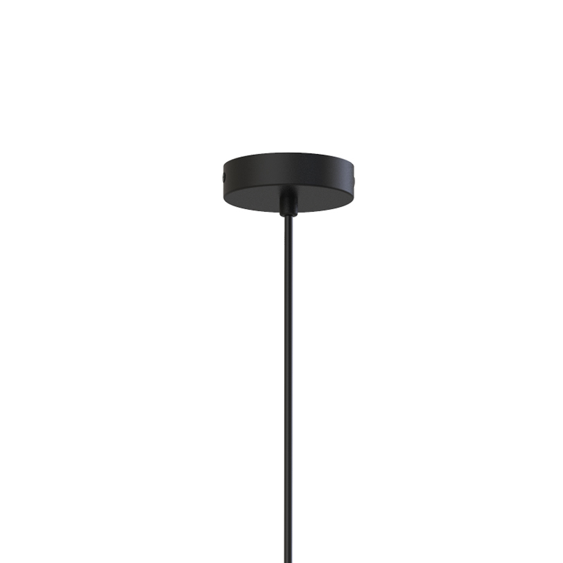 Industrial style matte black chandelier