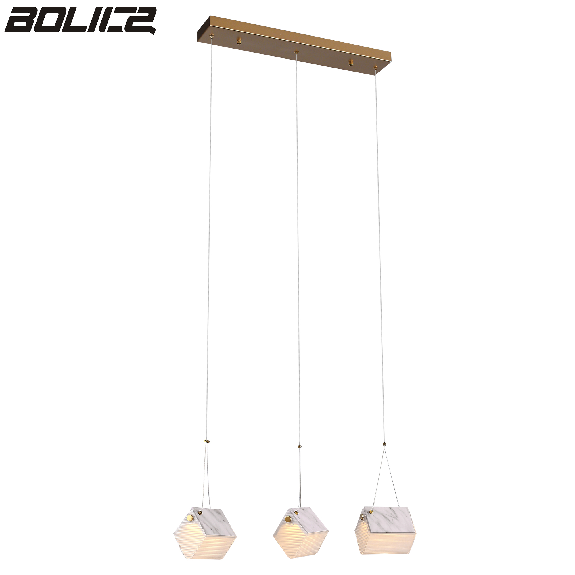 Minimalistische moderne geometrische prisma kroonluchter