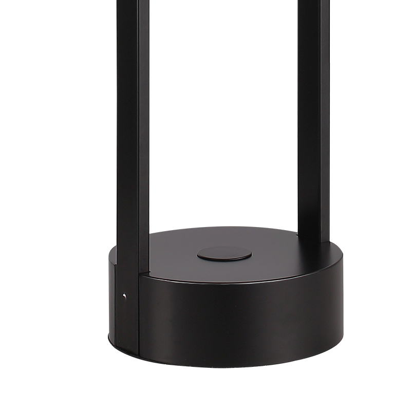 Moderne en unieke matzwarte tafellamp