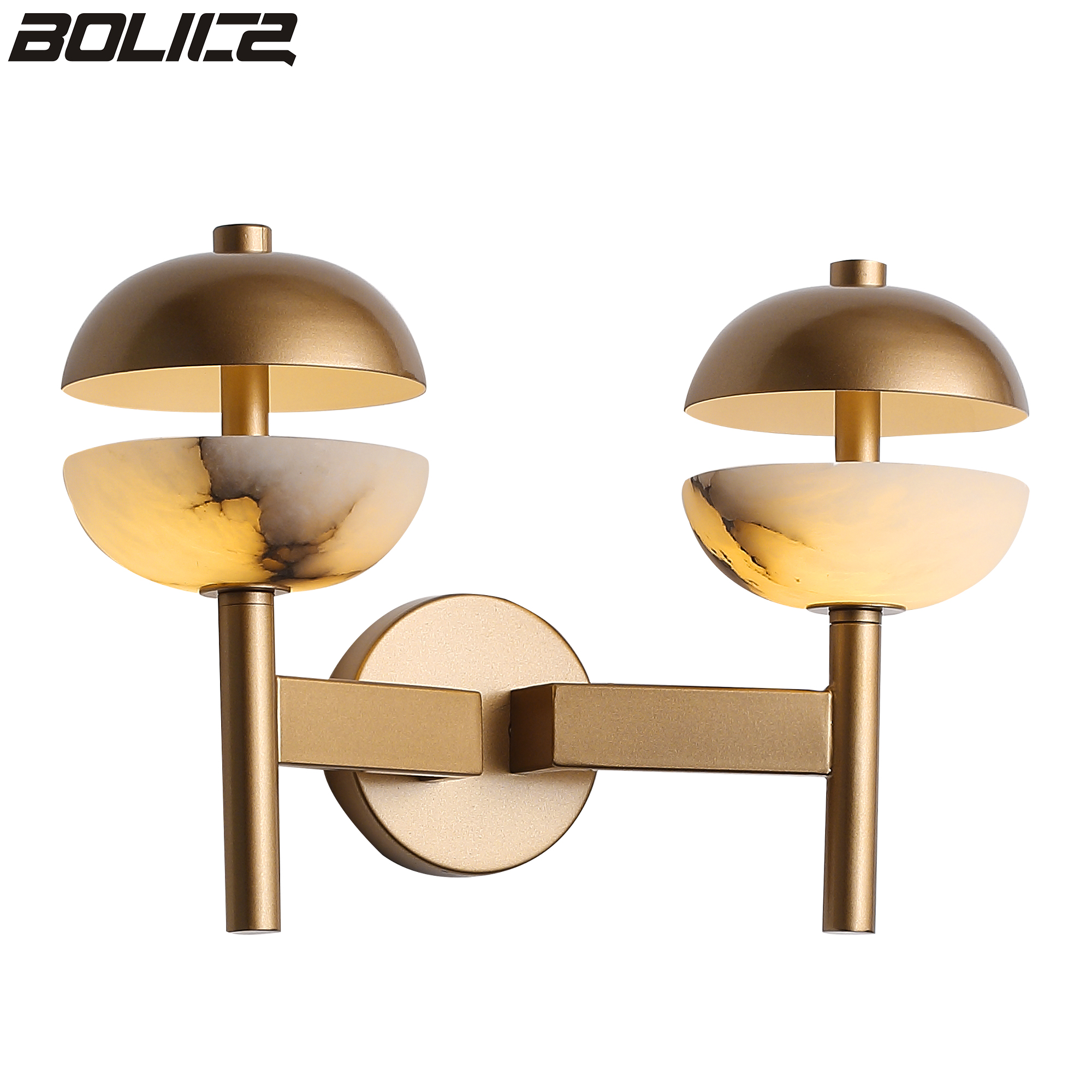 Albast gouden moderne minimalistische wandlamp