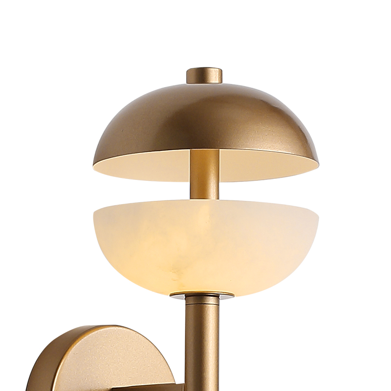 Albast gouden moderne minimalistische wandlamp
