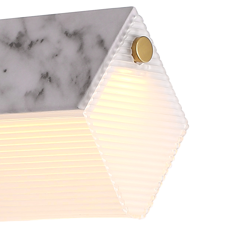 Geometrische minimalistische slaapkamerwandlamp