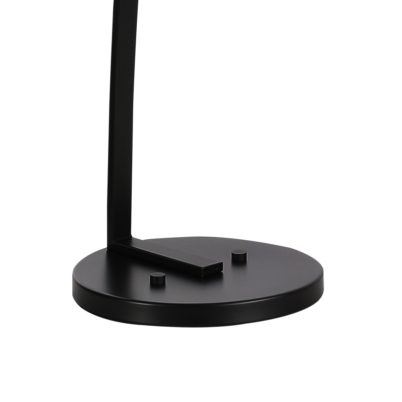 Metalen zwarte ronde kap albasten kroonluchter