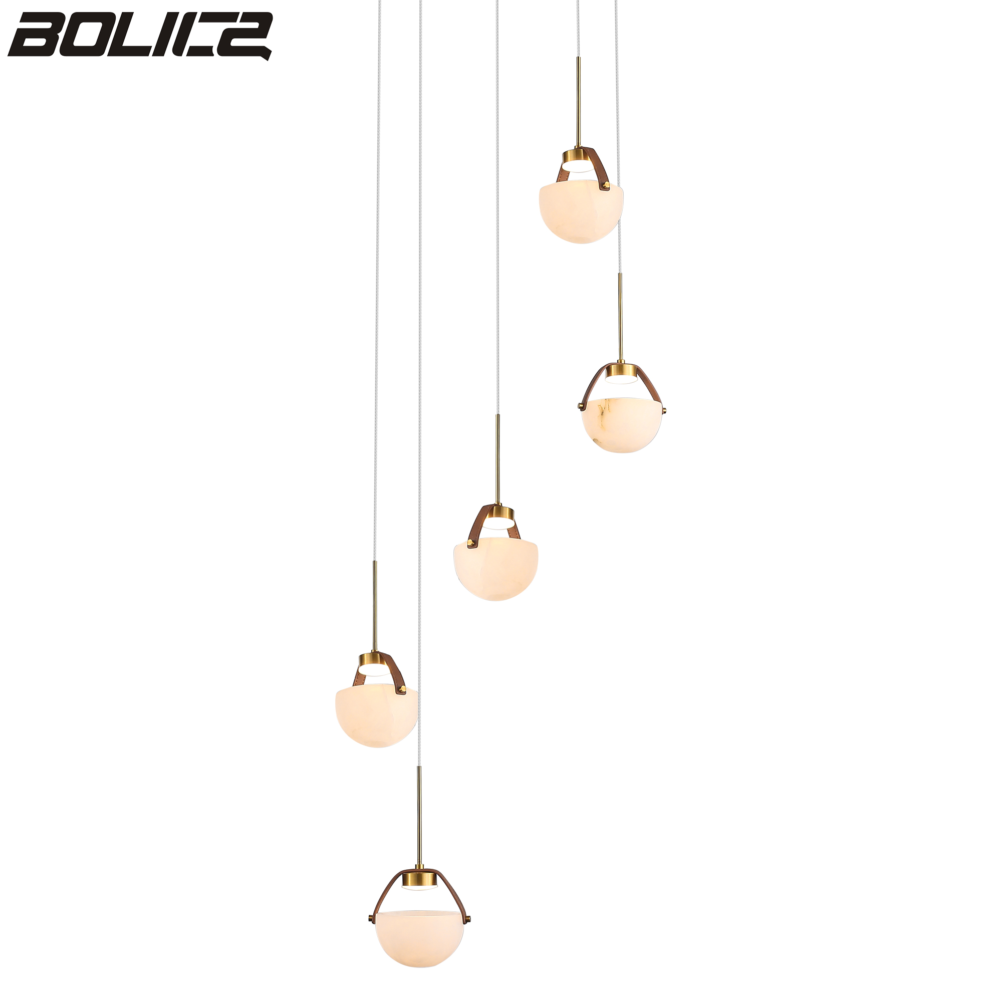 Modern egyedi csillár hosszú szálú csillár lépcsőházi világítás