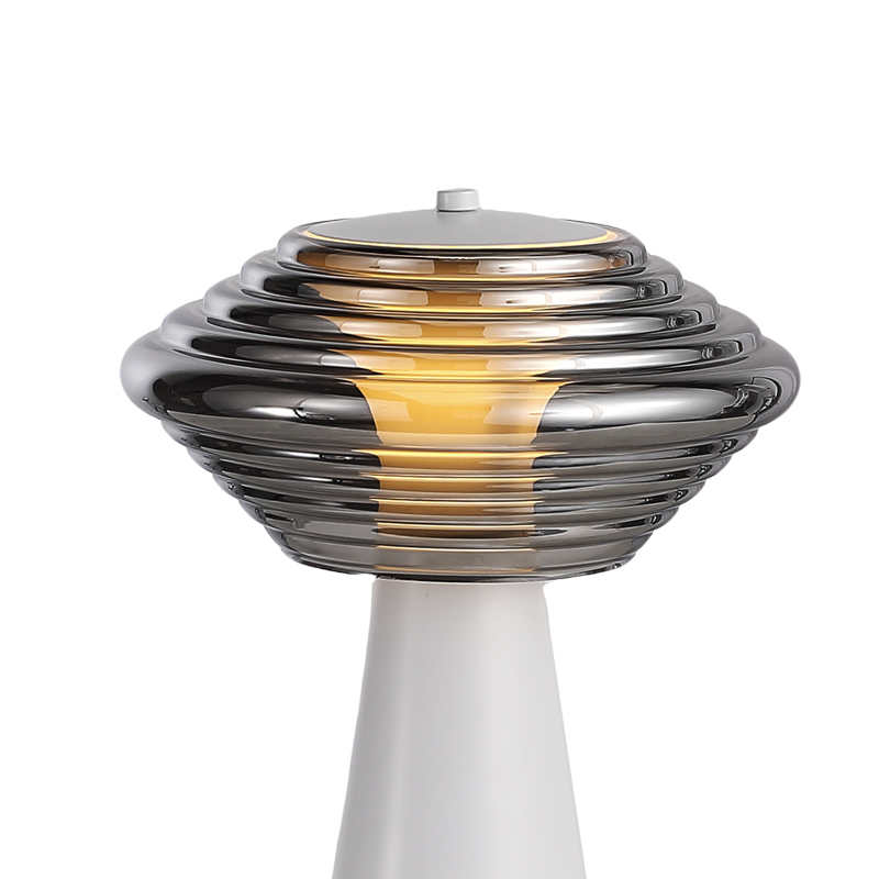 Λευκό μοντέρνο μινιμαλιστικό διακοσμητικό επιτραπέζιο φωτιστικό