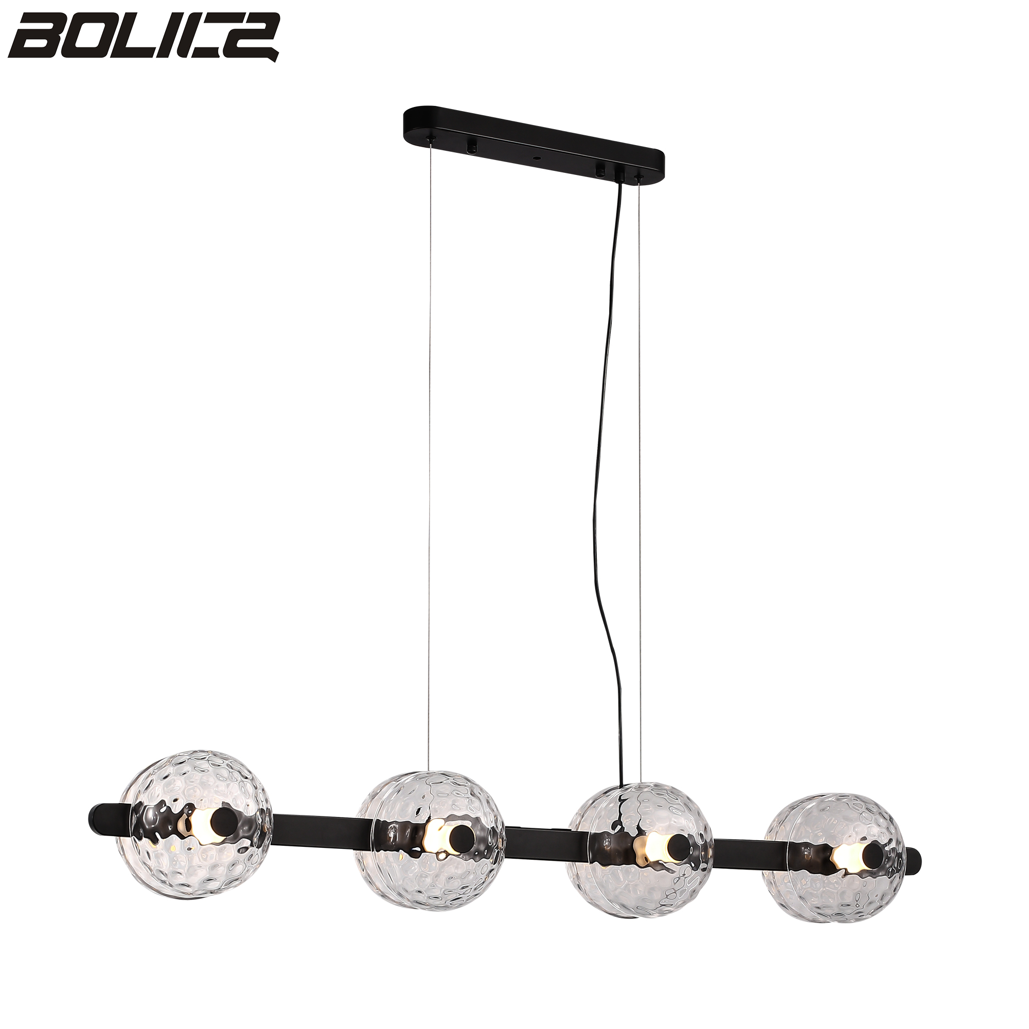 Zwarte metalen decoratieve hanglamp voor restaurants