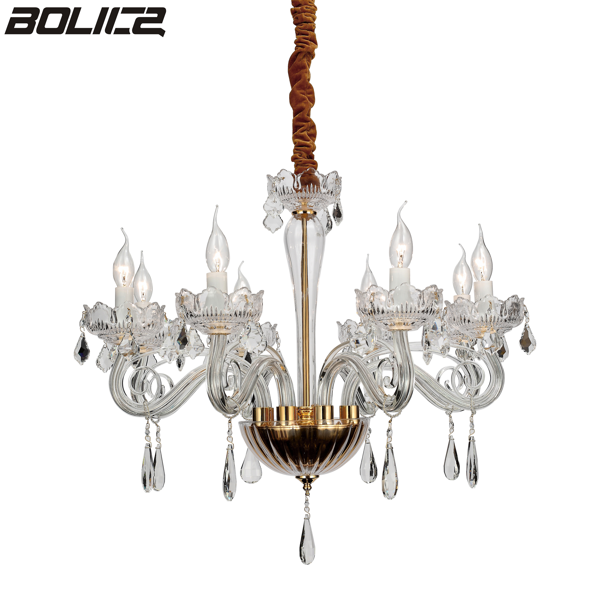 Lustre classique en cristal Golden Hall