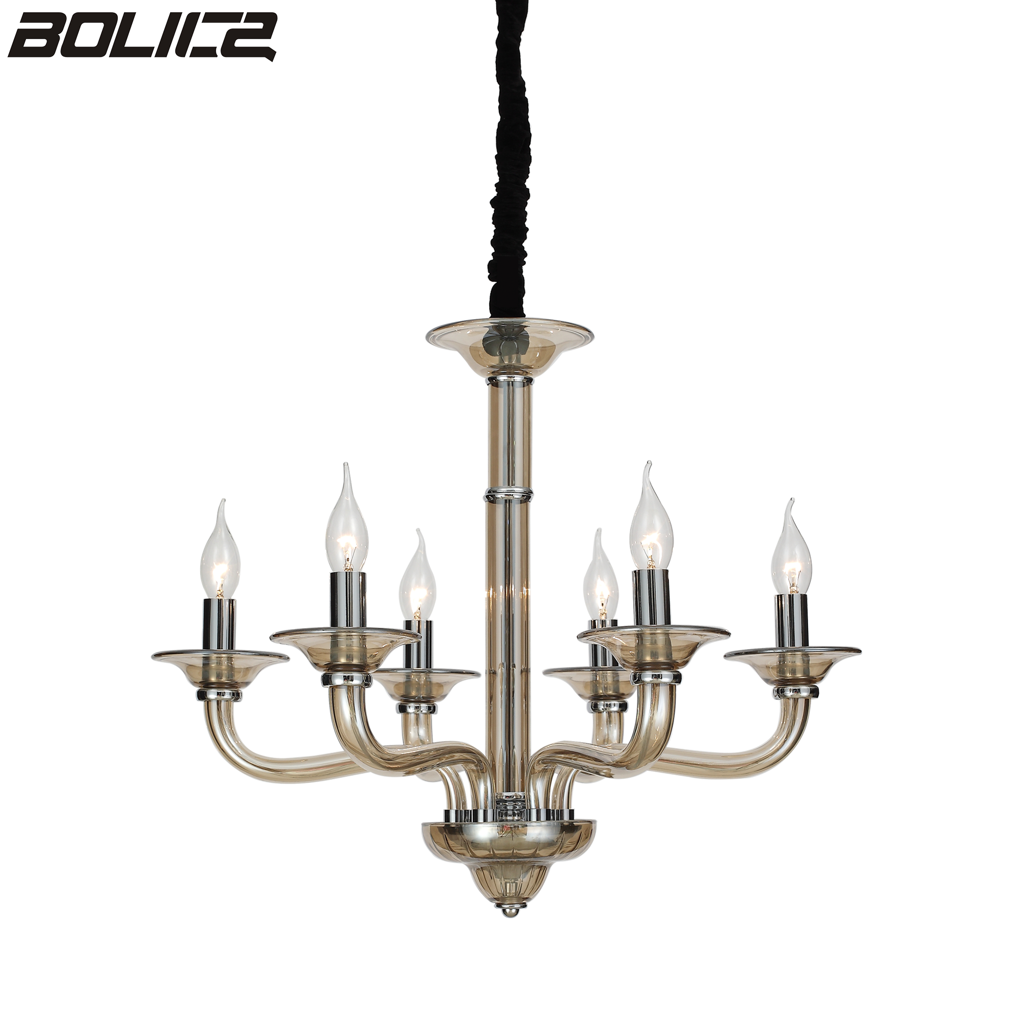 โคมไฟระย้าสไตล์ฟาร์มเฮาส์เชิงเส้นรูปทรงเทียนคลาสสิก