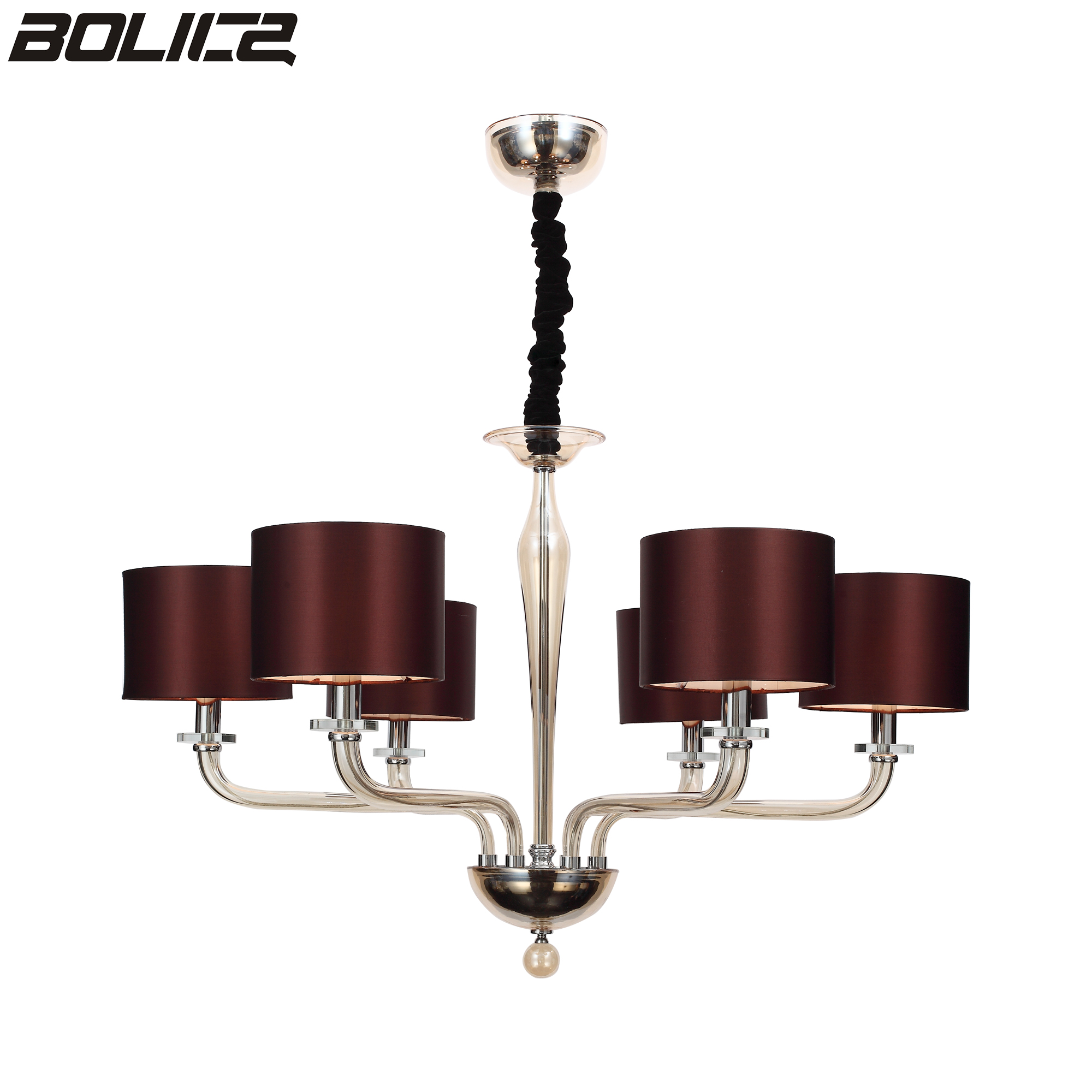 Lustre en cristal moderne de type plafonnier avec interrupteur, convenant aux salles à manger.