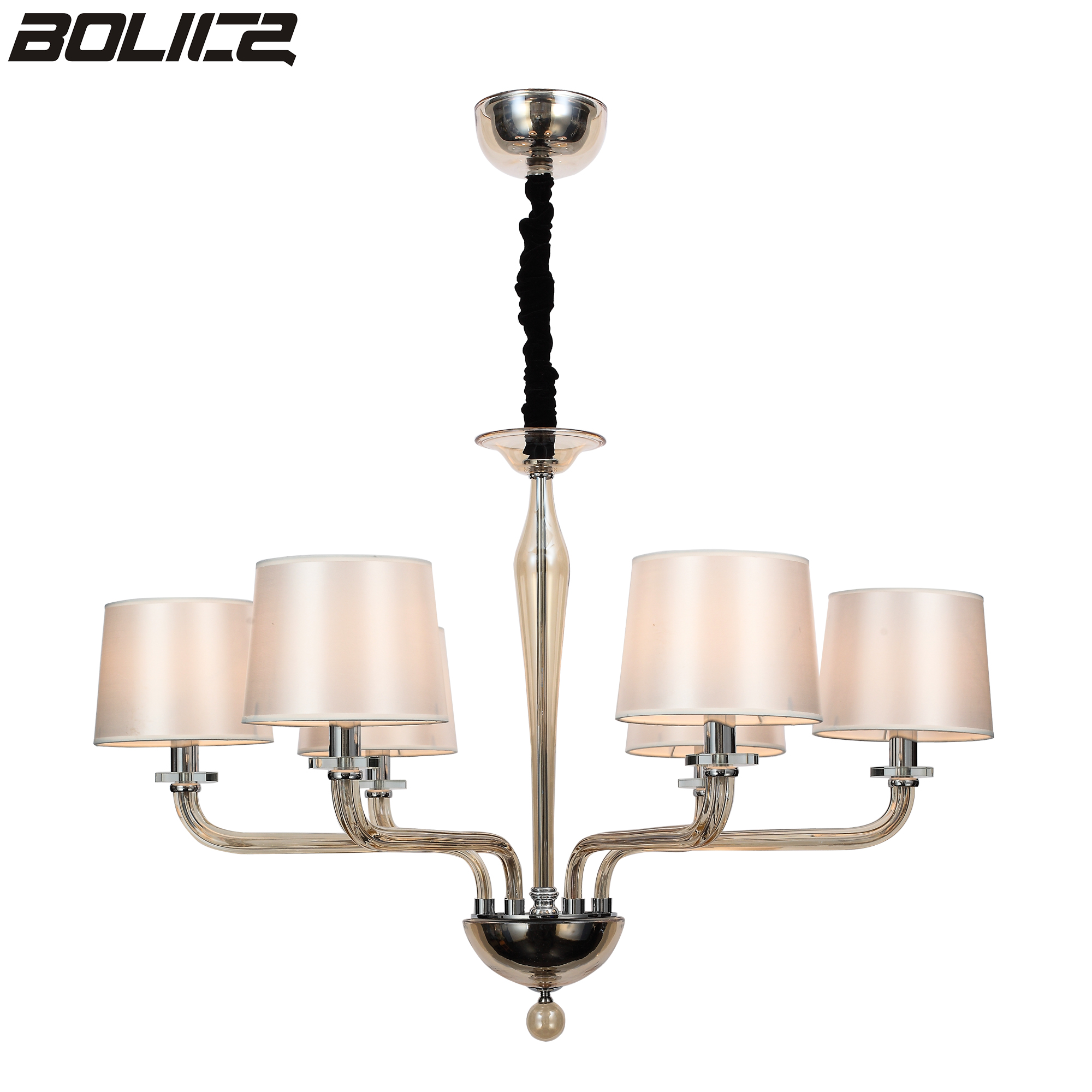 European-style chandelier with lampshades for the bedroom.