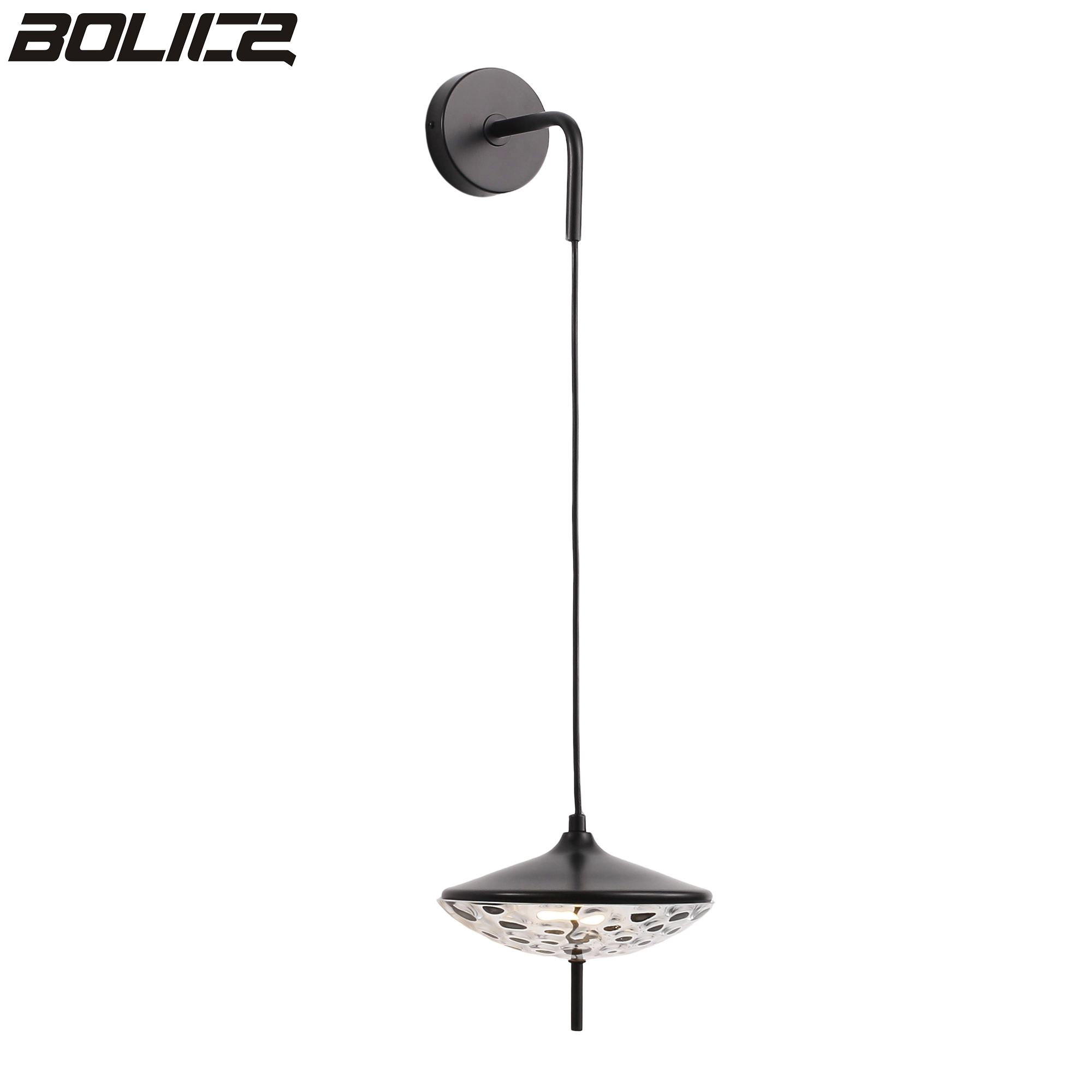 Spersonalizowana nowoczesna minimalistyczna lampa wisząca na ścianie