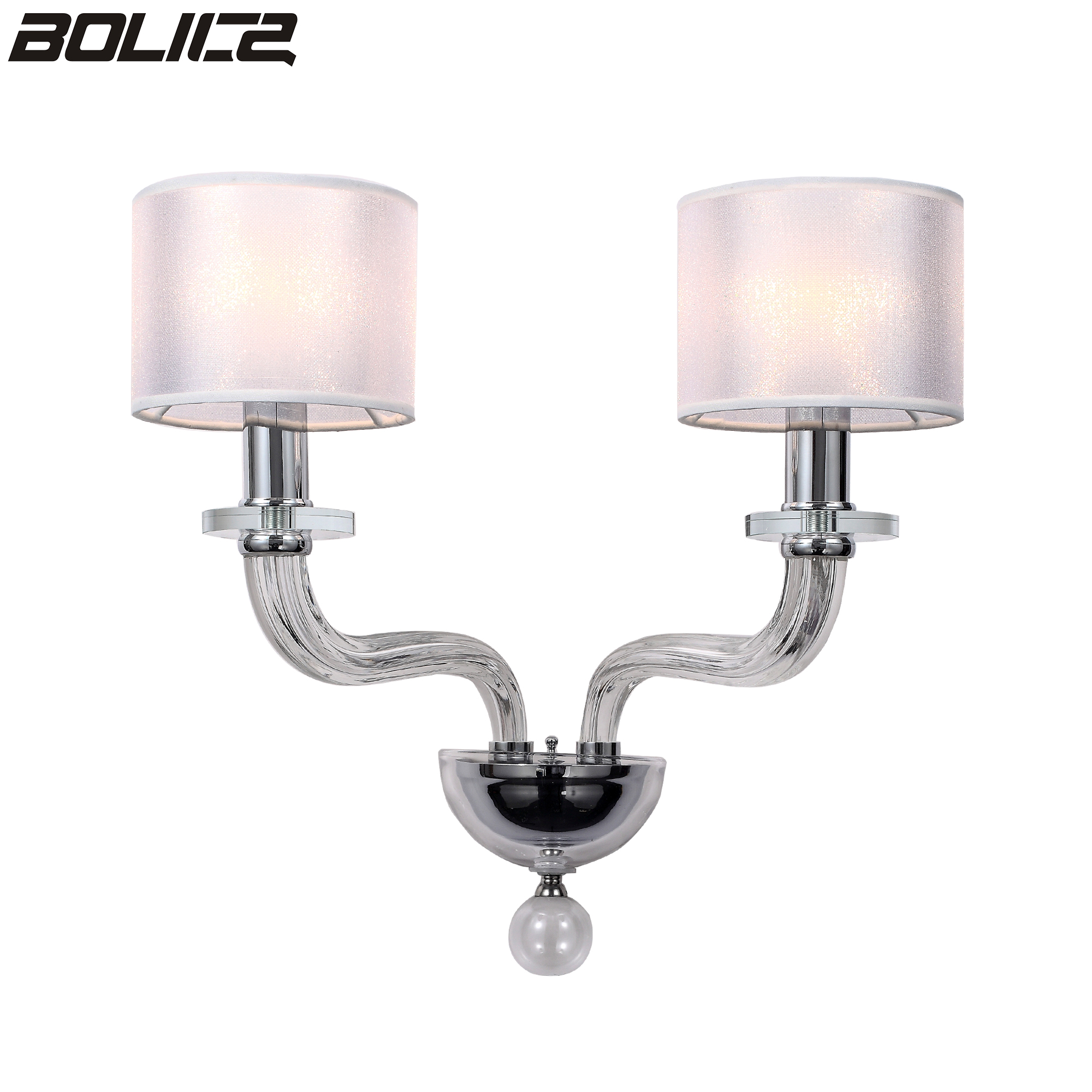 European style indoor wall lamp with lampshade