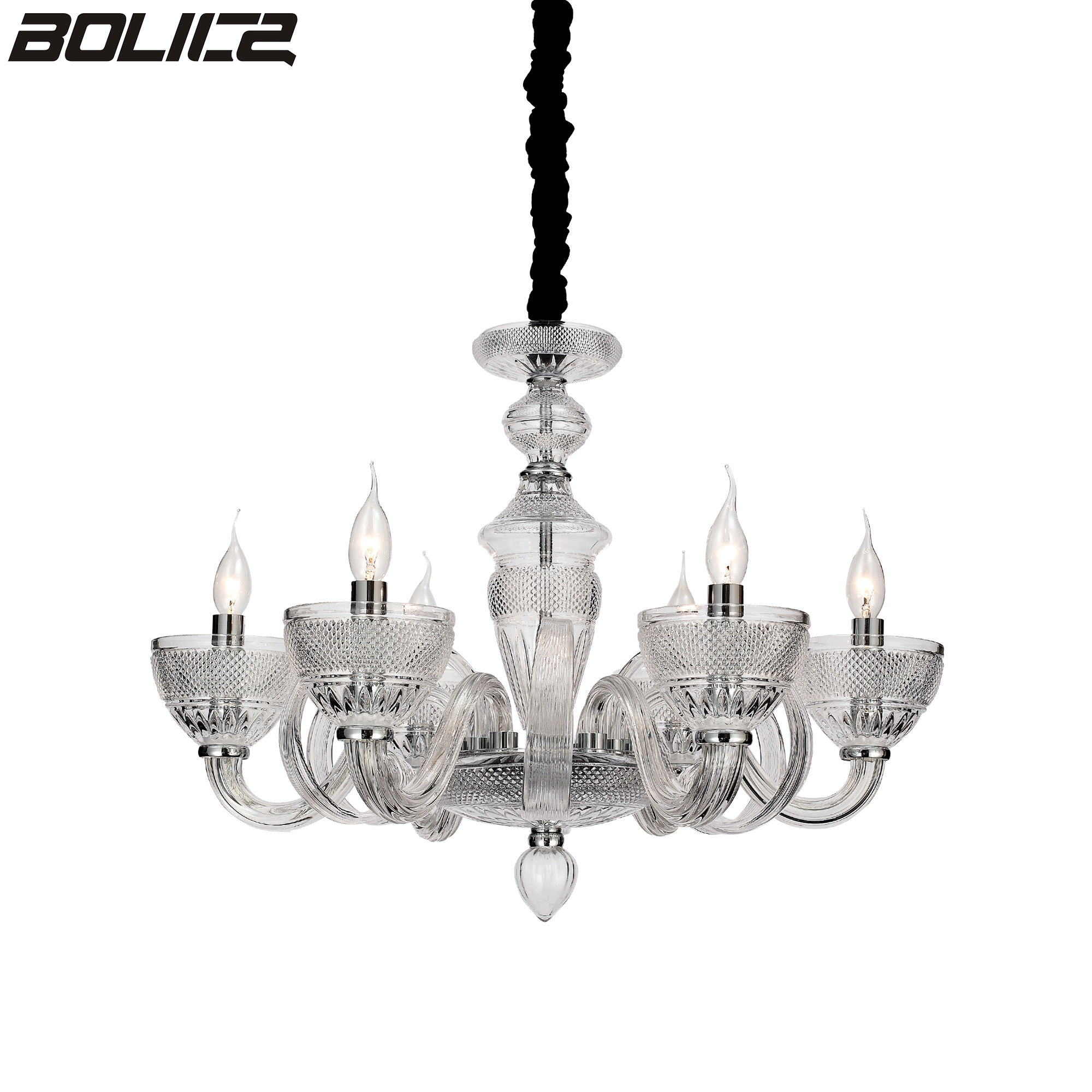 Empire-style ceiling candle chandelier