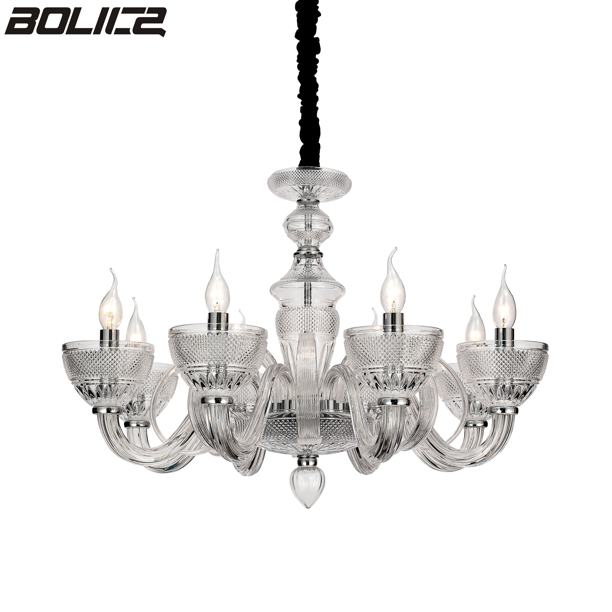 Empire-style ceiling candle chandelier