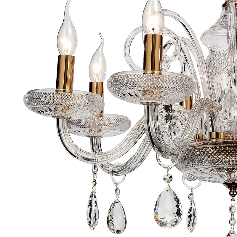 Modern high-end crystal glass chandelier