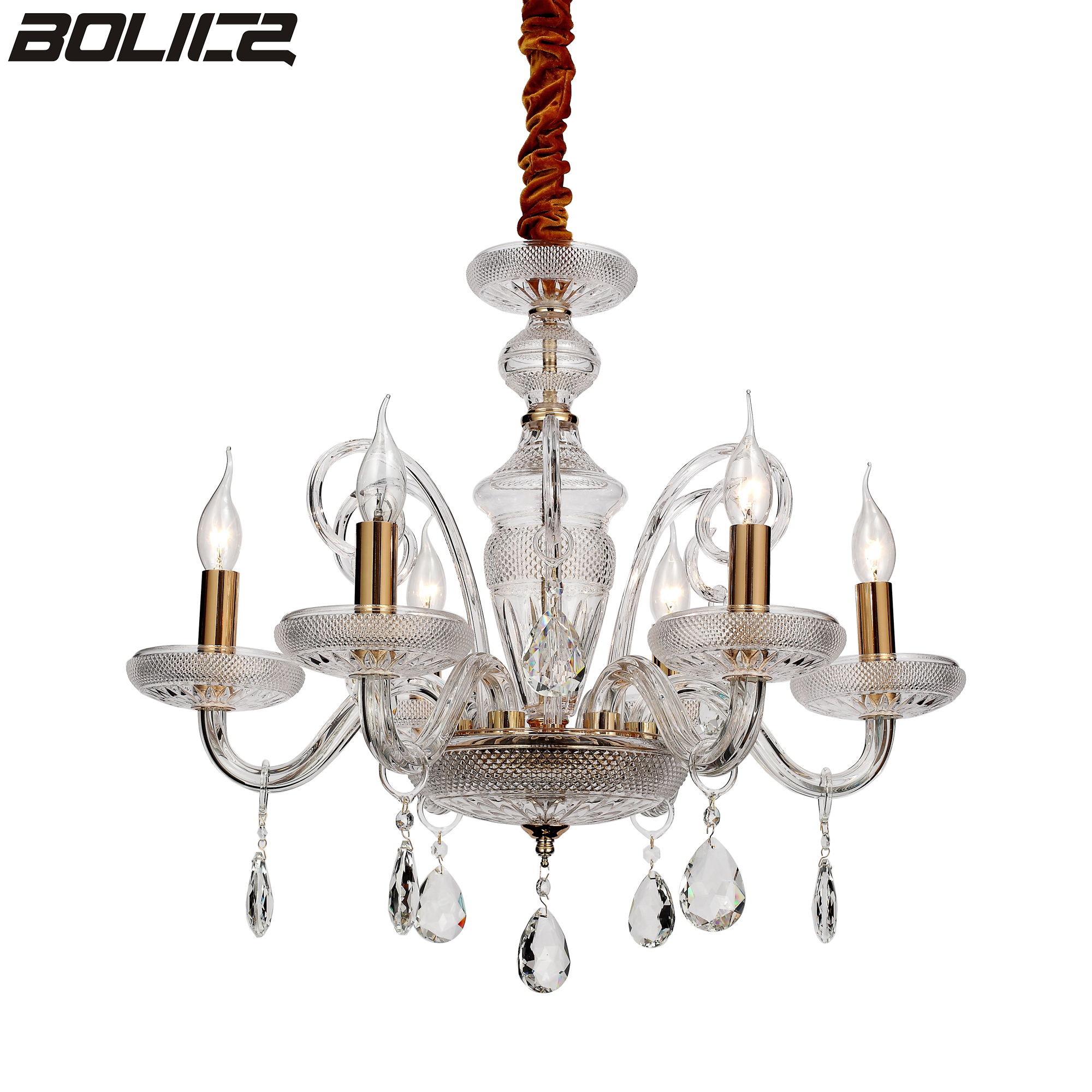 Modern high-end crystal glass chandelier